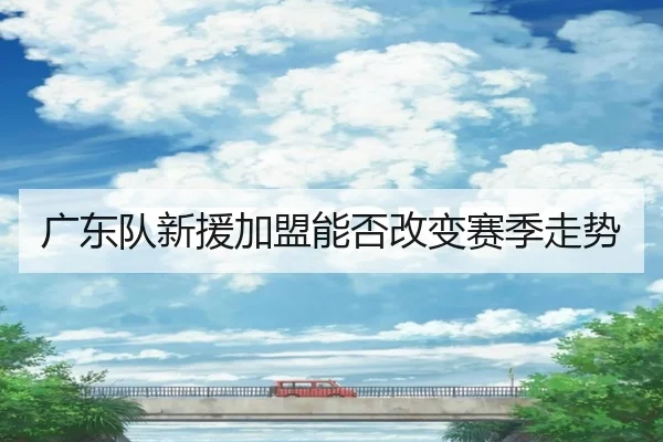 广东队新援加盟能否改变赛季走势